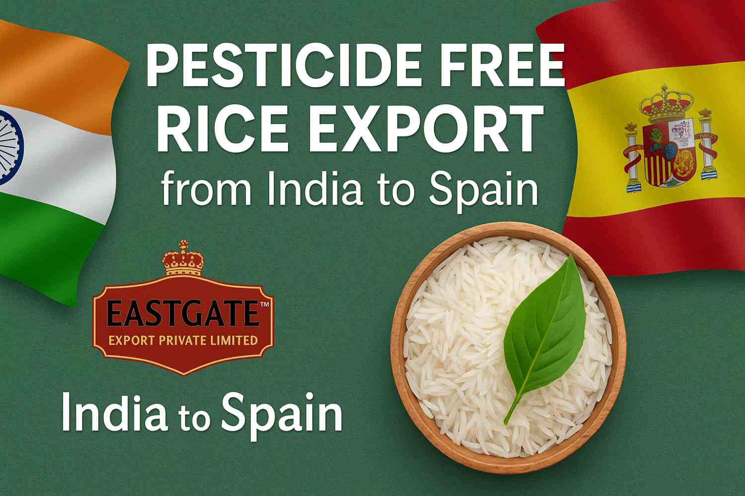 Pesticide Free Rice Export from India to Spain